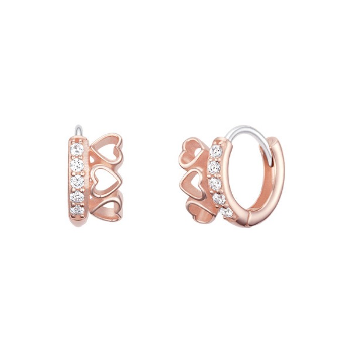 JJLJEQ5B2309SR000 Jestina [아이유 Pick] Lala J Heart 귀걸이 (Jjljeq5B2309Sr000)