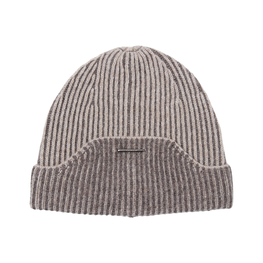커스텀멜로우 투톤 니트 비니 베이지(Customellow Two-Tone Knit Beanie Beige)