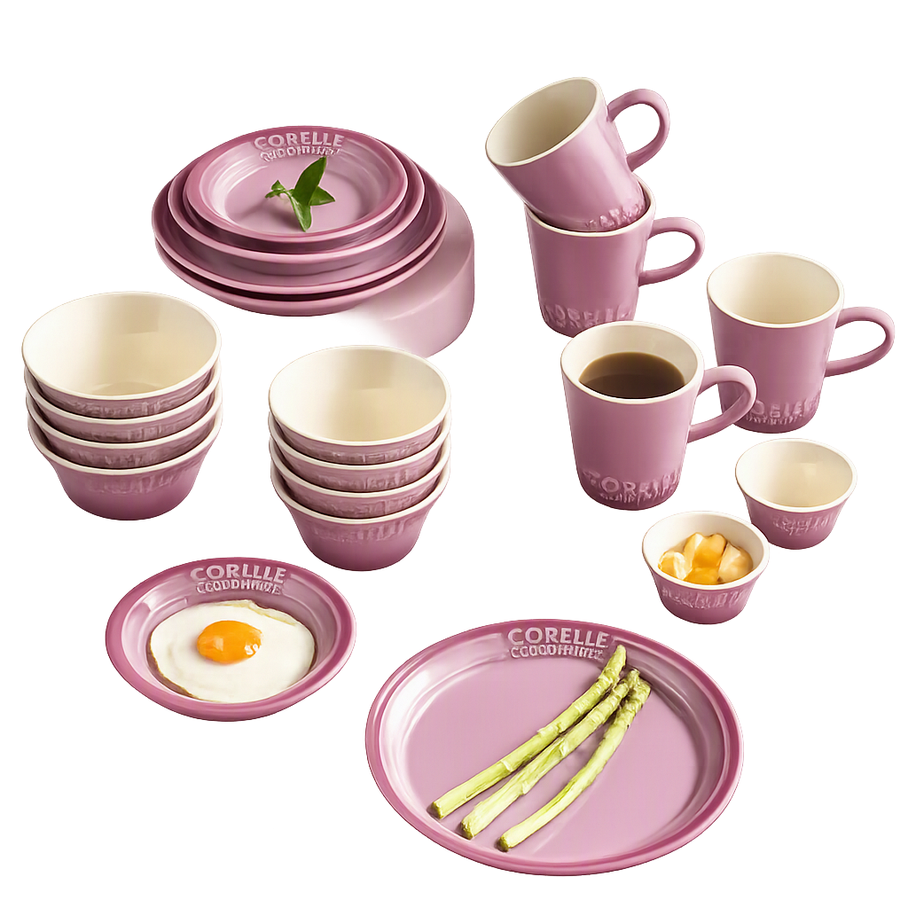 코렐 코디네이츠 브리즈스톤 20P_퍼플(Corelle Coordinates Breeze Stone 20‑Piece Set (Purple))