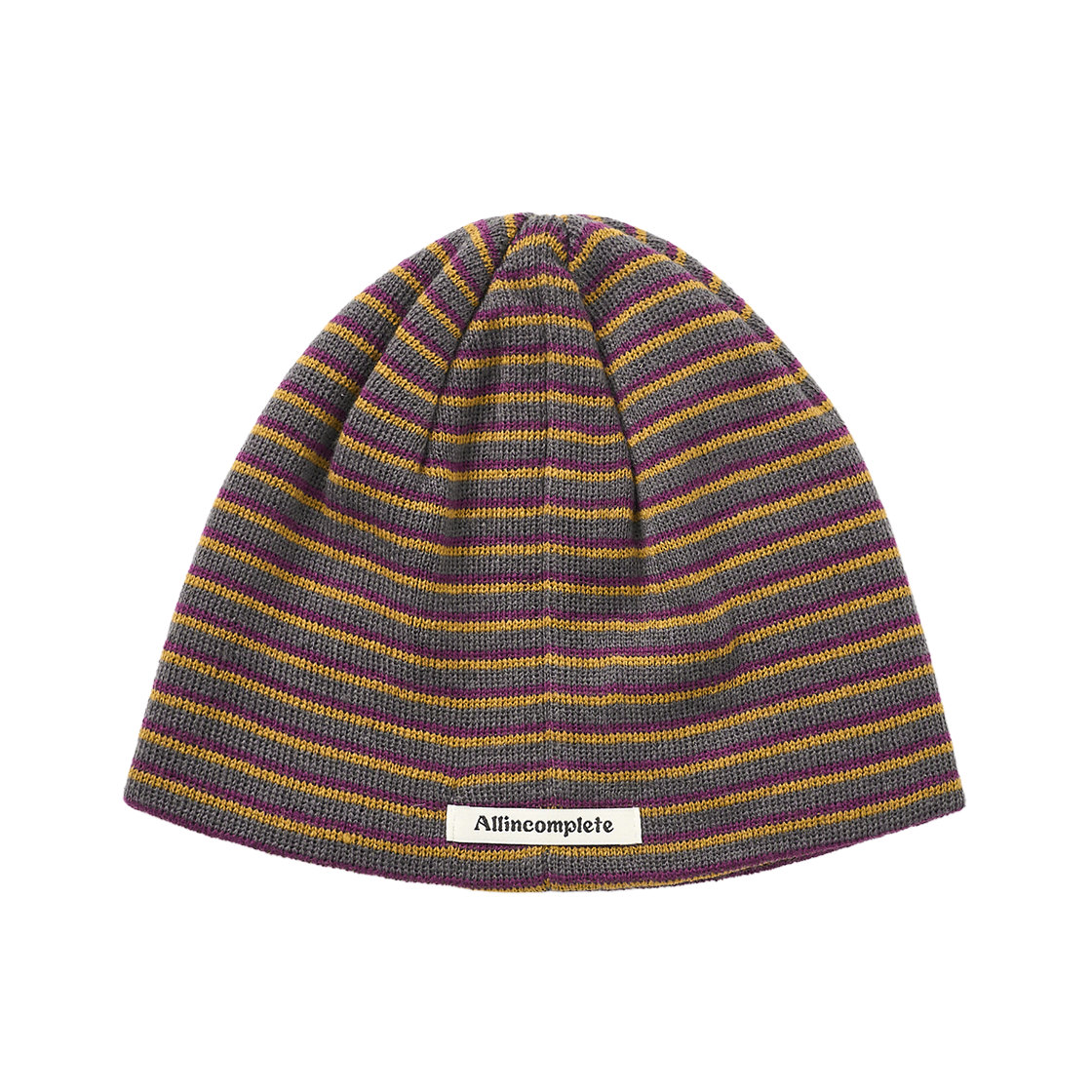 AL26FWBN01SDG Allincomplete 211 Stripe Beanie Dark Gray