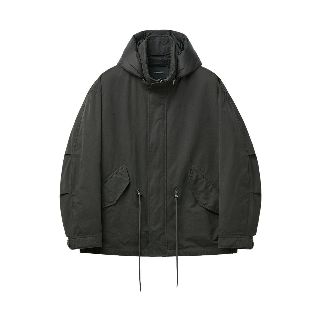 커스텀멜로우 후드 라이너 야상 자켓 다크 그레이(Customellow Hood-Lined Field Jacket Dark Gray) - 1