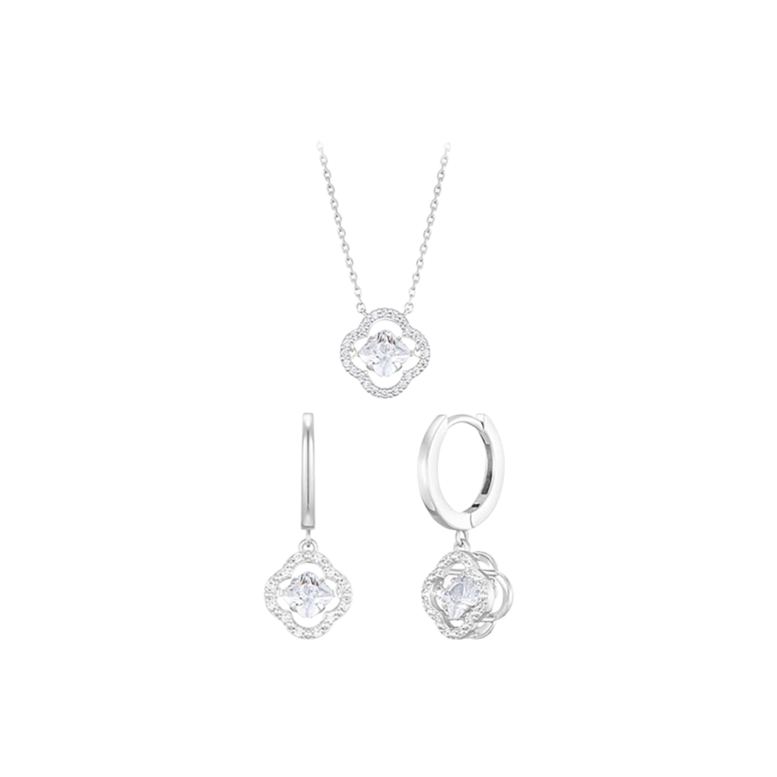 SET-J0-1207 Jestina [아이유 Pick] Clovia Mioello 목걸이+귀걸이 세트 (Set-J0-1207)