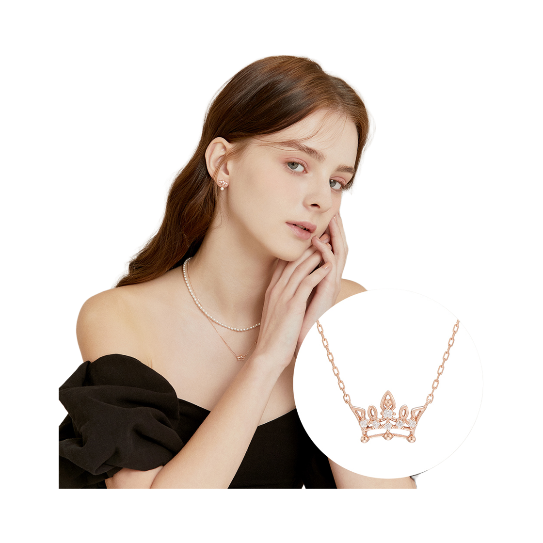 제이에스티나 제이에스티나 Dew Linea Tiara 목걸이 (JJLJNQ0BN506SR420)(Jestina Jestina Dew Linea Tiara 목걸이 (Jjljnq0Bn506Sr420)) - 2