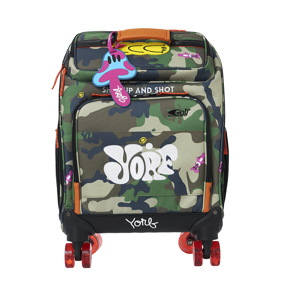 욜프 골프 우드랜드카모 트롤리 보스턴백 카키(YORF GOLF Woodland Camo Trolley Boston Bag Khaki)