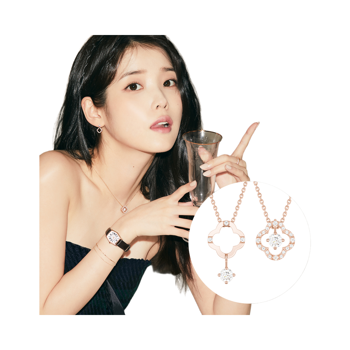 [아이유 PICK] CLOVIA DUELLO 목걸이 (JJJTNQ2BF042SR420) - 2