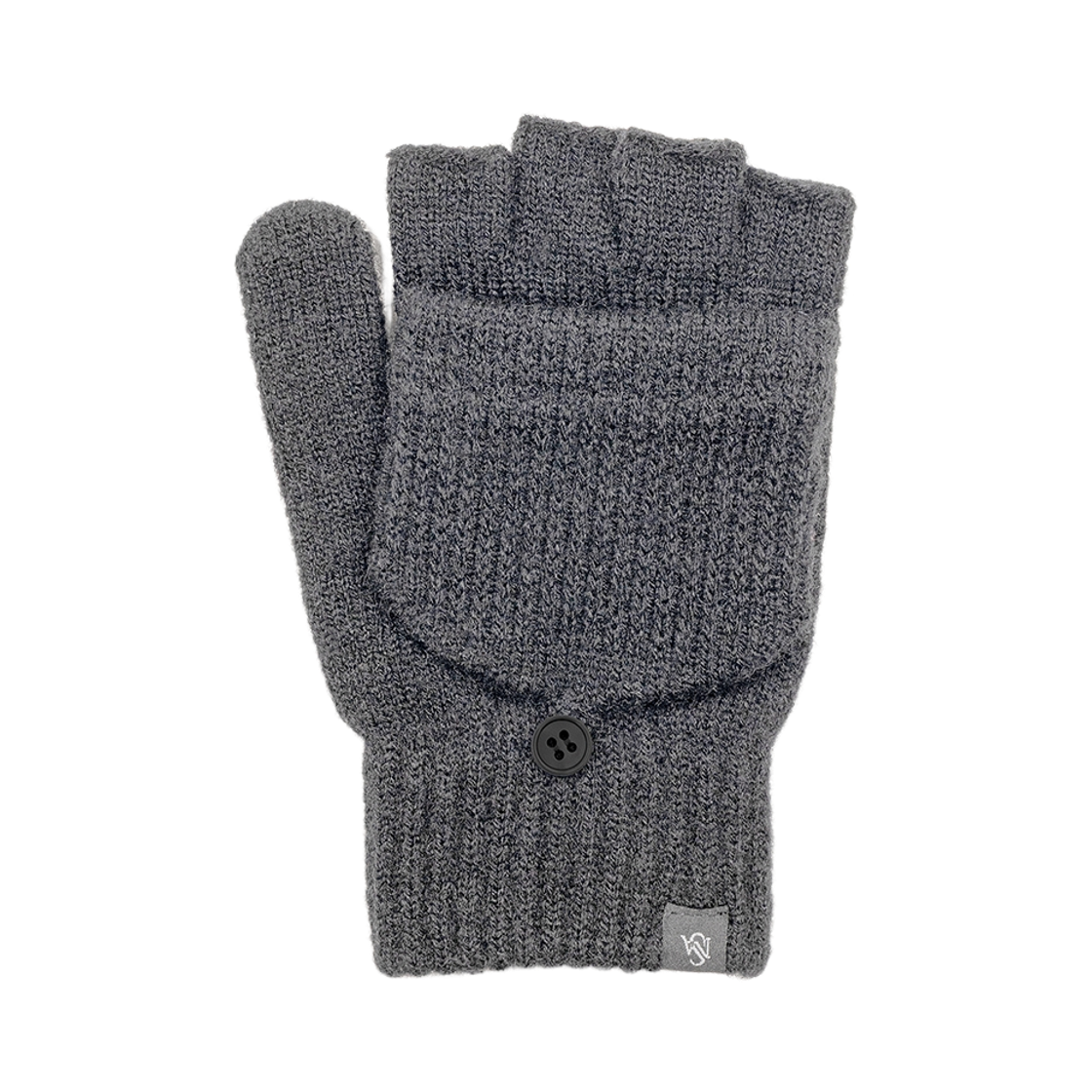 26NSITEM42 NUARTSTUDIO Basic Fingerless Fold One's Hands Gloves Charcoal