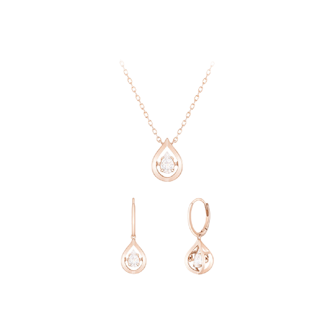 SET-J0-0505 Jestina Mioello 14K 목걸이+귀걸이 세트 (Set-J0-0505)