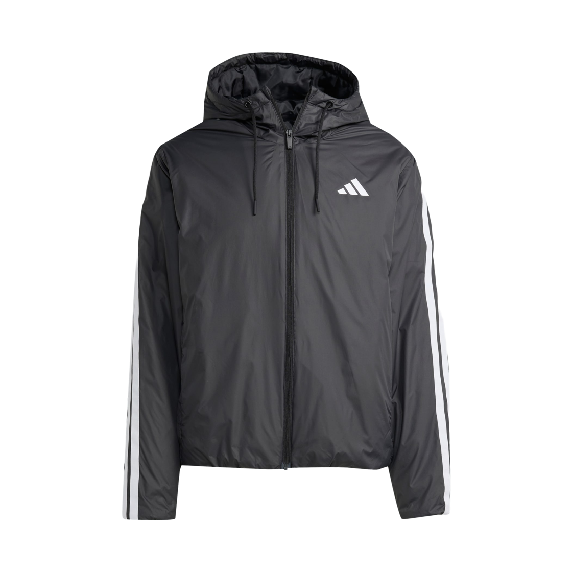 JM4042 Adidas Essentials Climawarm 3-Stripes Insulated Hooded Jacket Black - KR Sizing