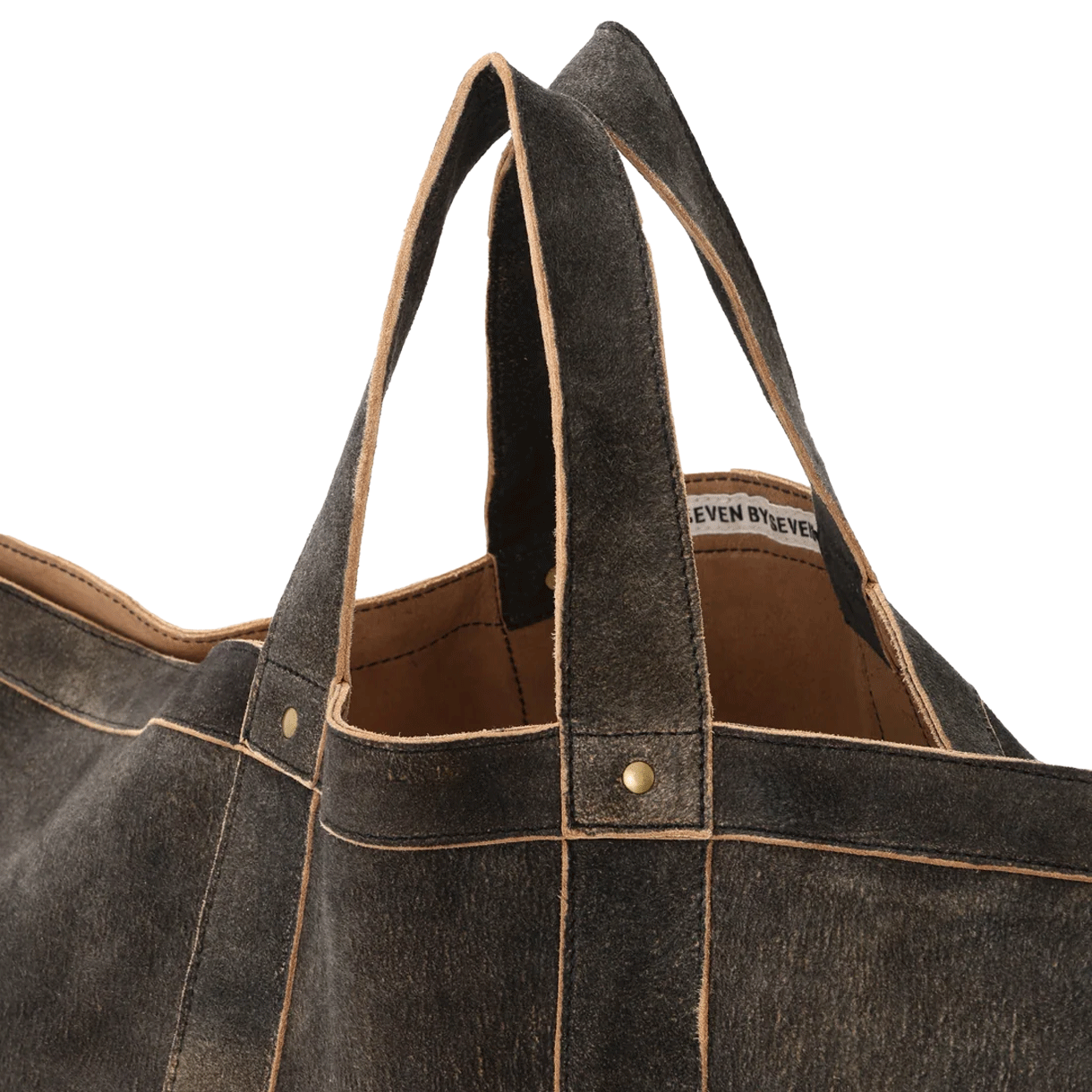 세븐 바이 세븐 고트 레더 토트백 블랙 - 26FW(Seven By Seven Goat Leather Tote Bag Black- 26FW) - 4