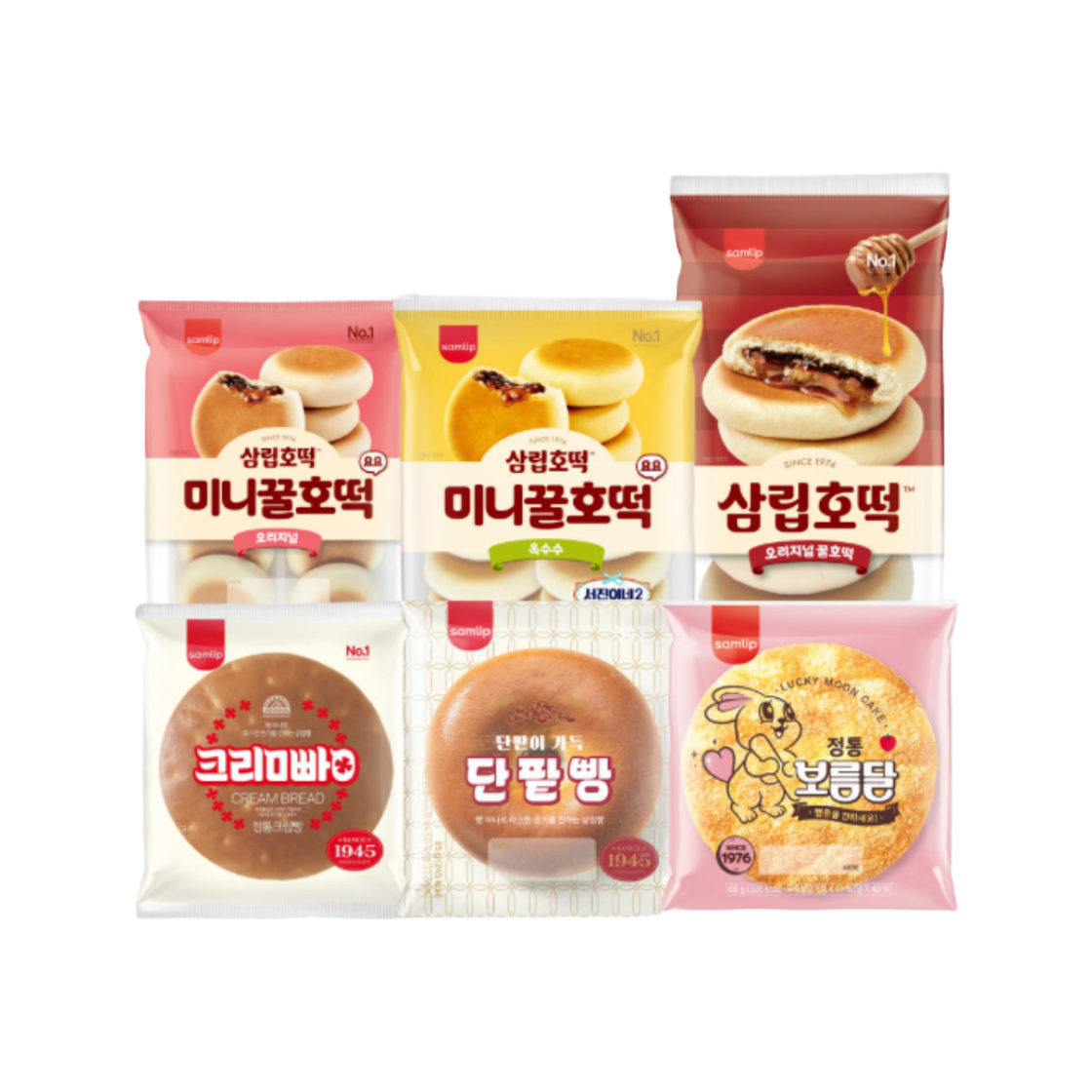 - Samlip Nostalgic Classic Bread 8 packs + Honey Hotteok 24 pieces, choose