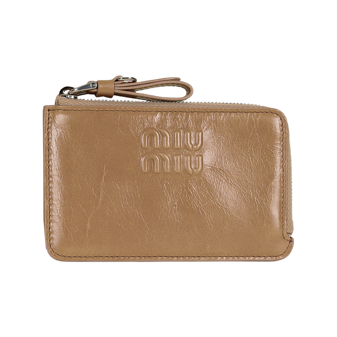 [15% 쿠폰] 미우미우 여성 로고 카드지갑 카메오 5MB066 2A44 F0770([15% 쿠폰] Miu Miu Women's Logo Card Holder Cameo)