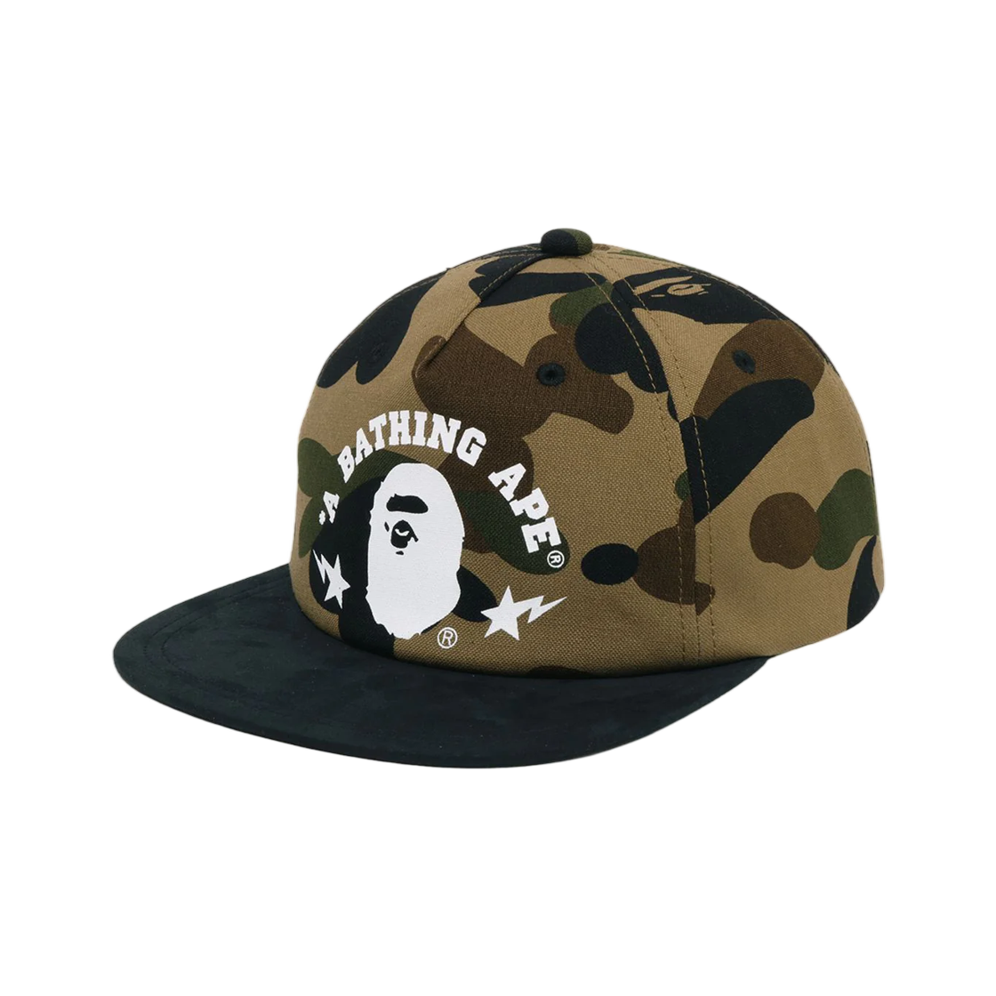 - BAPE 1st Camo Panel Cap Green