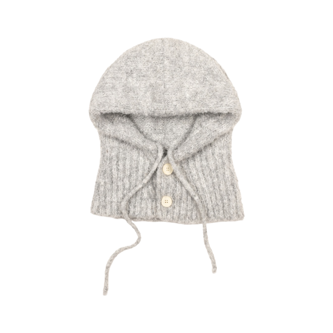 누아트스튜디오 버튼 브러쉬드 바라클라바 라이트그레이(NUARTSTUDIO Button Brushed Balaclava Light Gray)