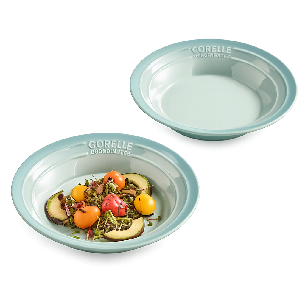 코렐 코디네이츠 브리즈스톤 샐러드볼 2P_그린(Corelle Coordinates Breeze Stone Salad Bowl 2‑Piece (Green))