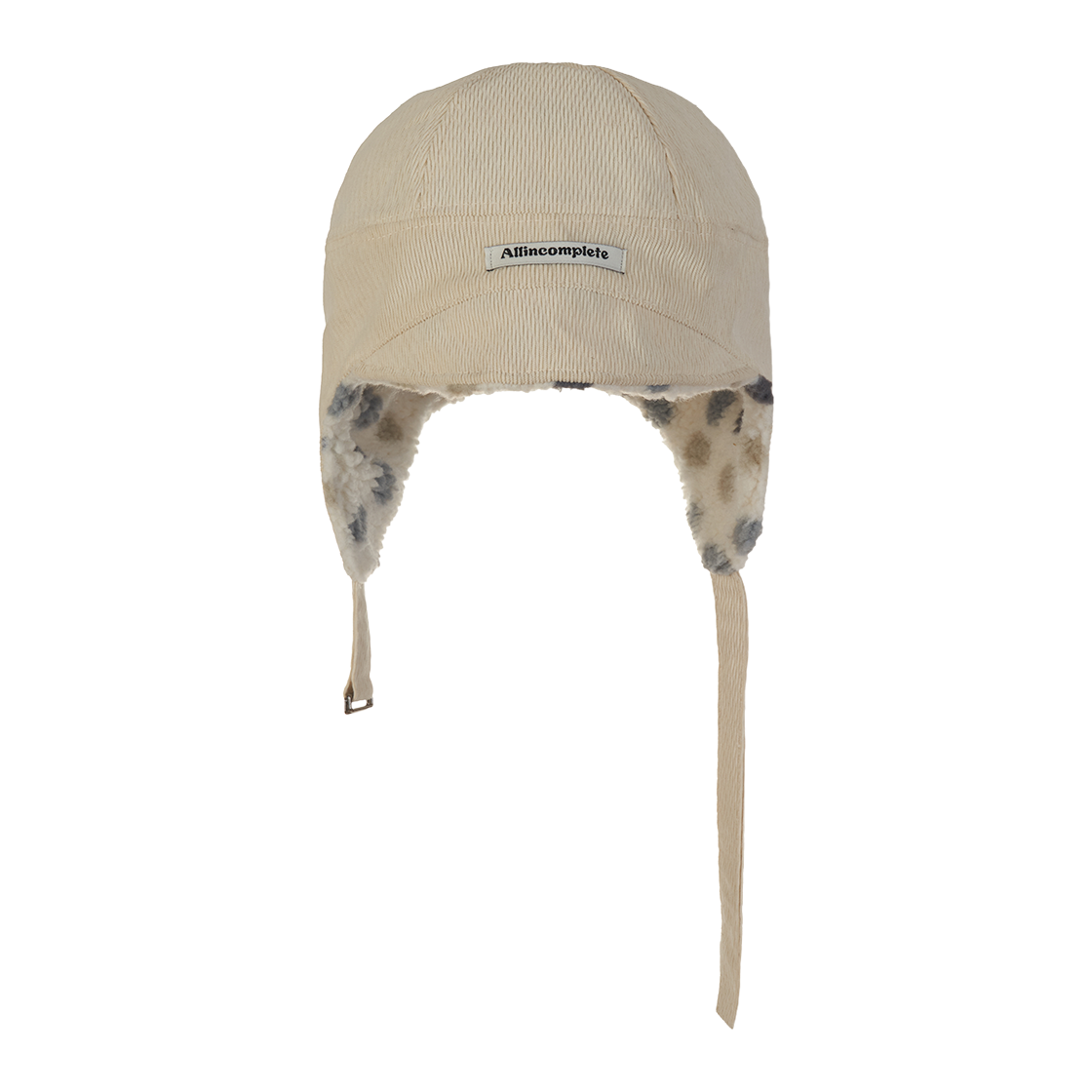 올인컴플리트 코듀로이 도트 덤블 플라이트 햇 아이보리(Allincomplete Corduroy Dot Dumble Flight Hat Ivory) - 2