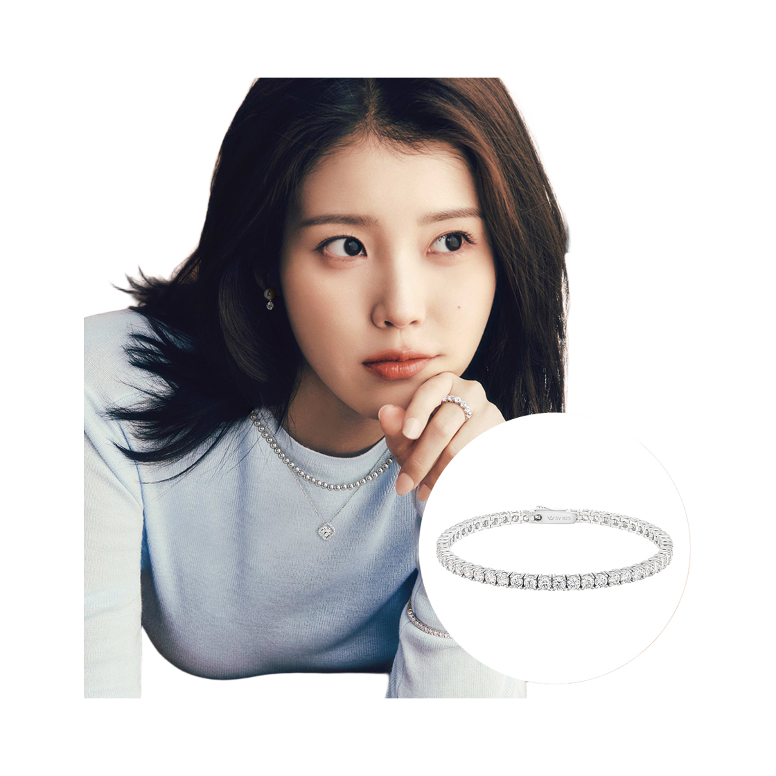 제이에스티나 제이에스티나 J.Fenella 테니스 팔찌 (JJJTBQ4BS066SW170)(Jestina Jestina J.Fenella 테니스 팔찌 (Jjjtbq4Bs066Sw170)) - 2