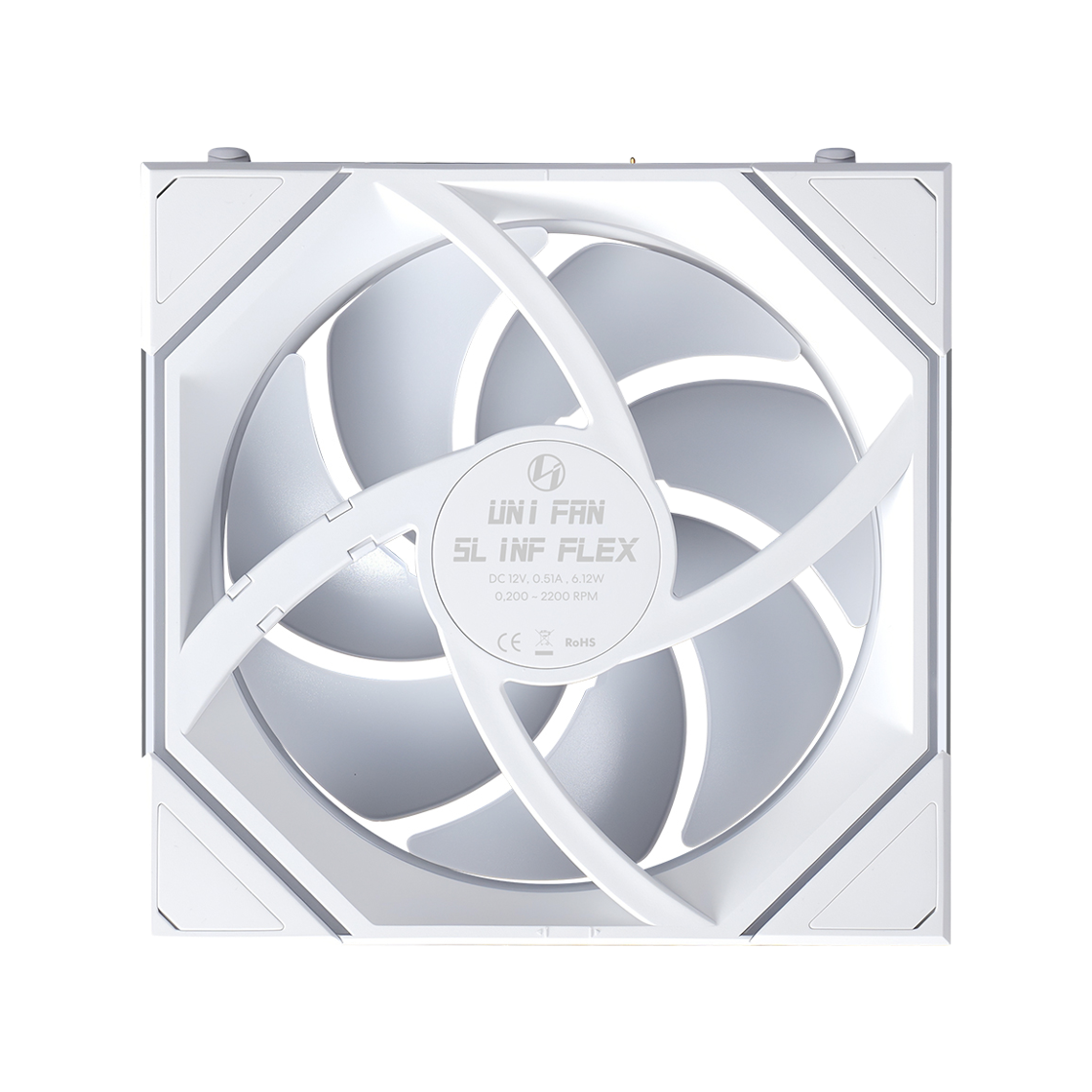 리안리 UNI FAN SL-INF FLEX 120 리버스 (3팩, 화이트)(LIAN LI UNI FAN SL-INF FLEX 120 Reverse 3-Pack White) - 3