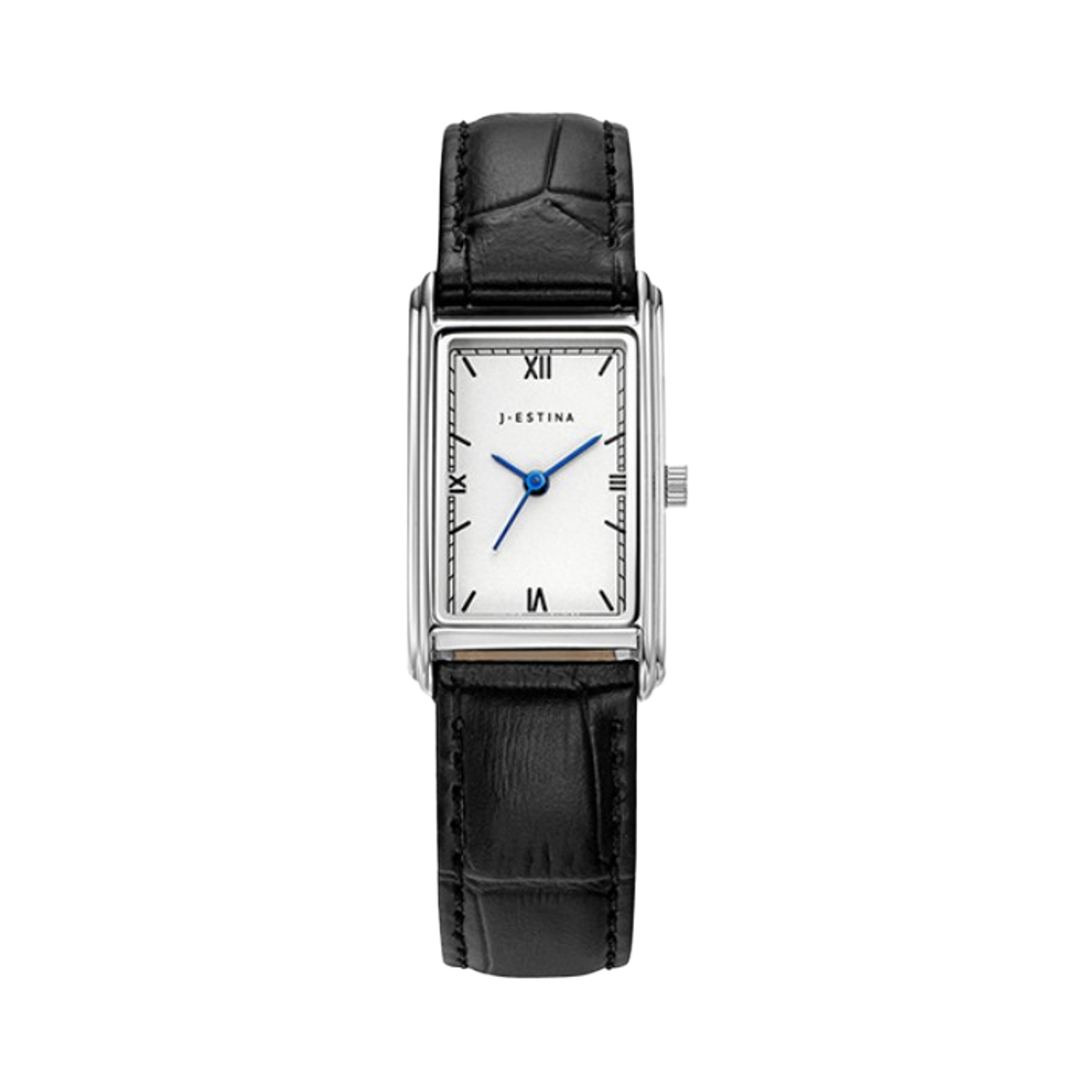 NUOVO TEMPO 렉탱글 가죽 시계 (JWT2LE5BS502WHBK0)