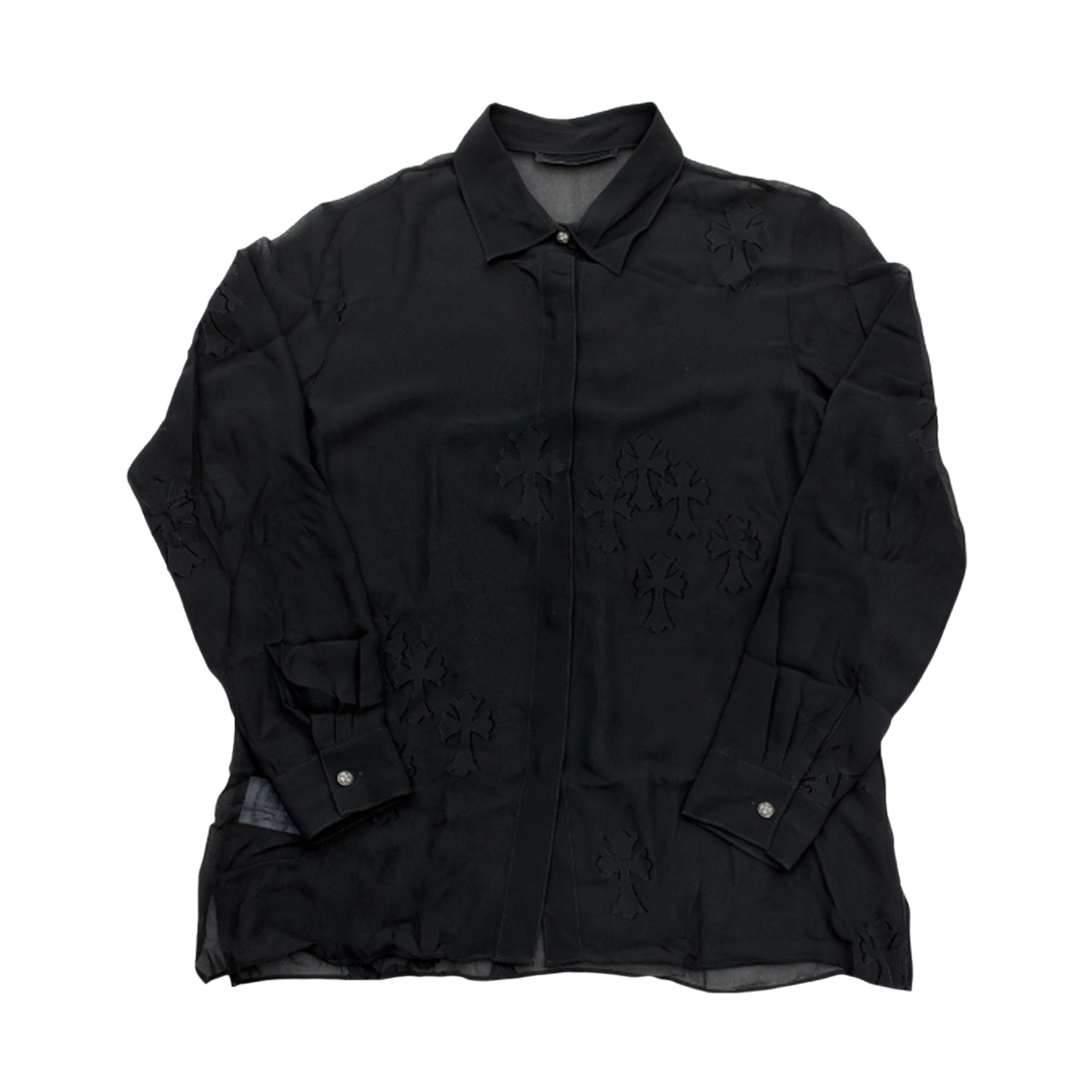 50 TheDosan x chrome hearts cross silk shirt
