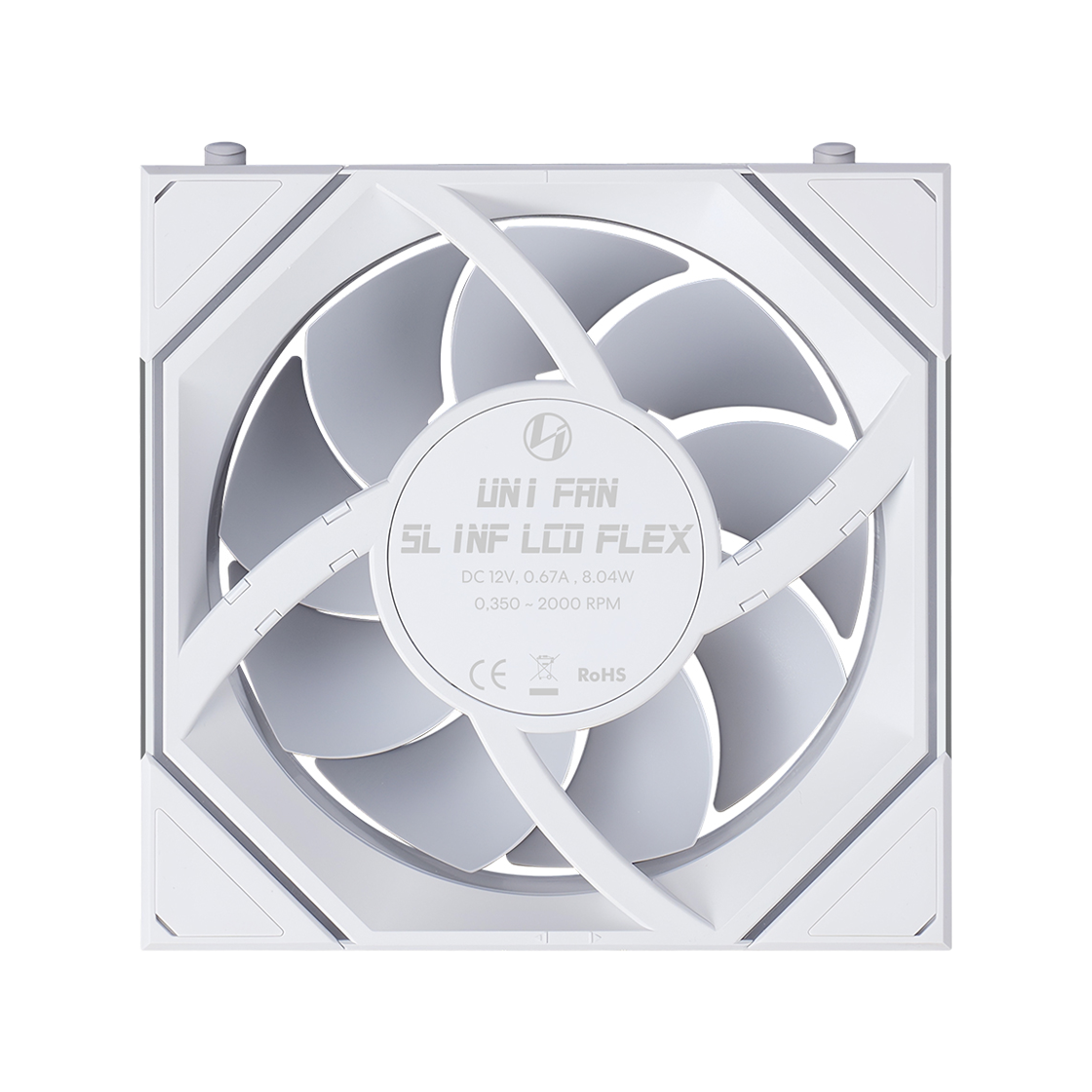 리안리 UNI FAN SL-INF FLEX LCD 120 (3팩, 화이트)(LIAN LI UNI FAN SL-INF FLEX LCD 120 3-Pack White) - 3