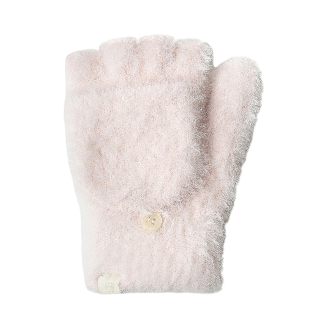 26NSITEM45 NUARTSTUDIO Basic Pink Roses Fold One's Hands Angora Gloves Pink
