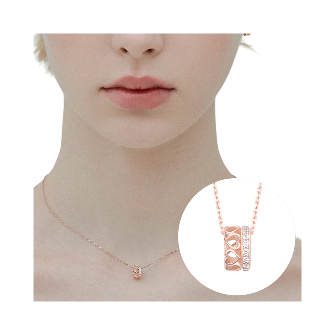 [아이유 PICK] LALA J HEART 목걸이 (JJLJNQ5B2309SR420) - 2