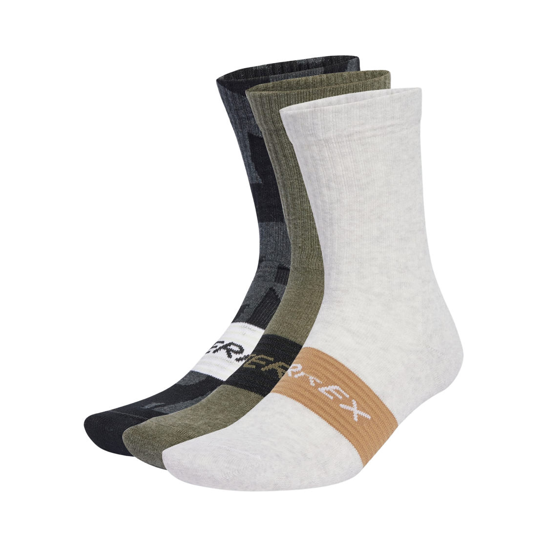 JX1094 Adidas Terrex Multi Socks Black Olive Strata (3 Pack)