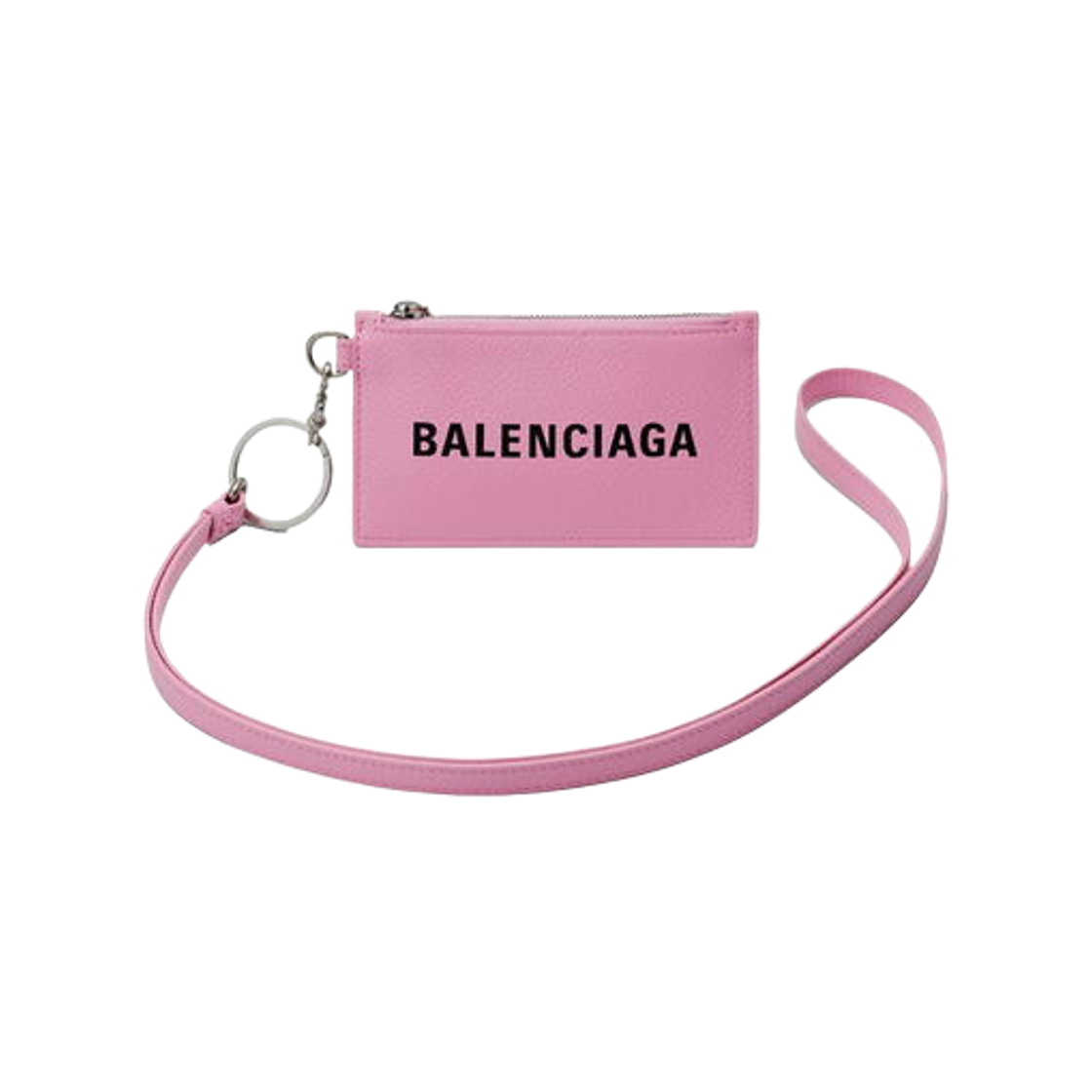 5945481IZI35861 Balenciaga Cash Keyring Card Case Pink
