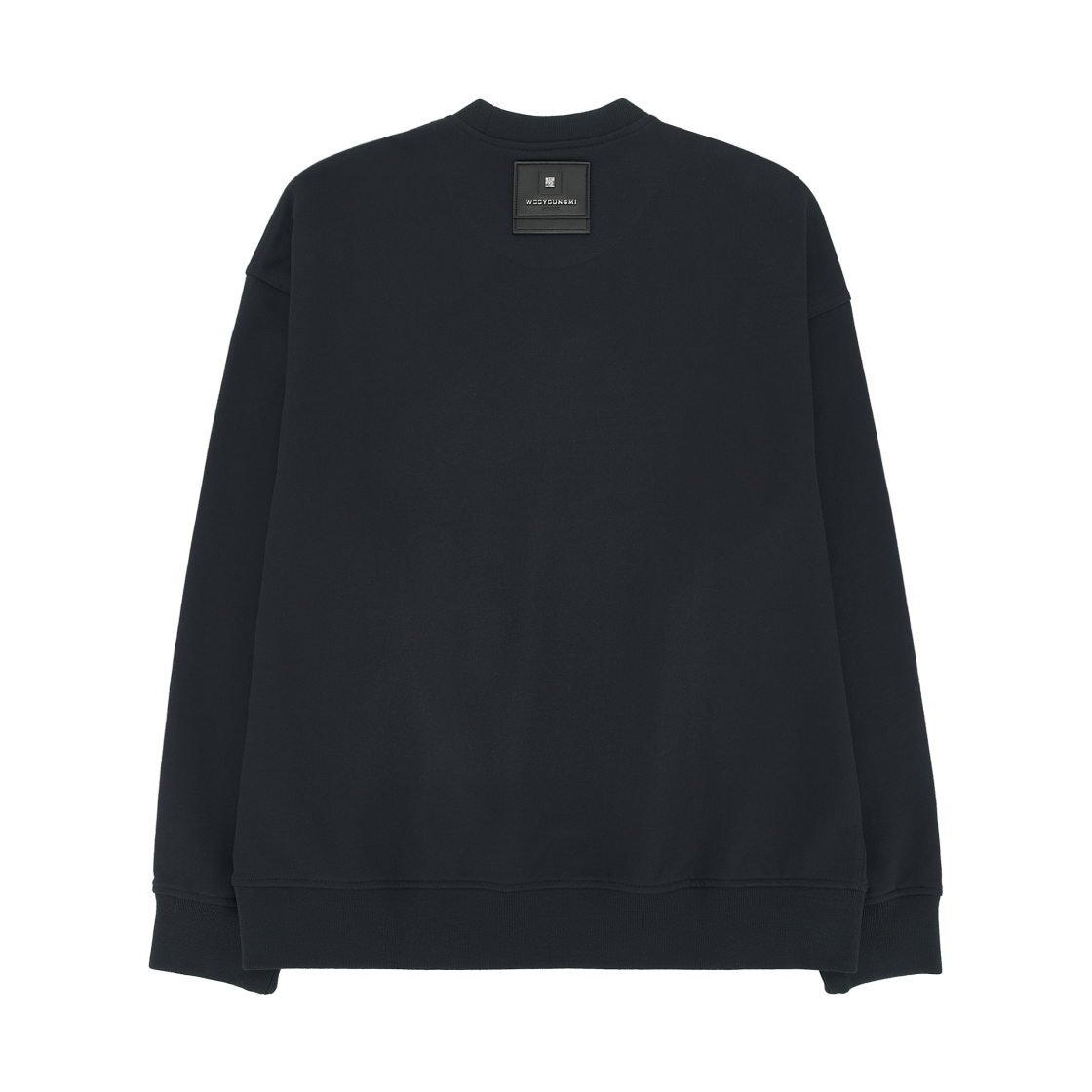 우영미 레더 패치 스웨트셔츠 네이비 - 23FW(Wooyoungmi Leather Patch Sweatshirt Navy - 23FW) - 2
