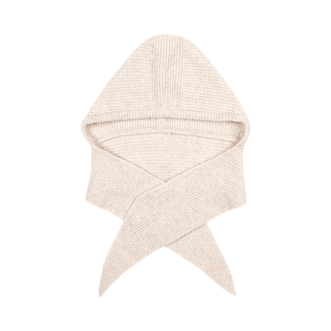 26NSITEM50 NUARTSTUDIO Muffler Knit Balaclava Beige