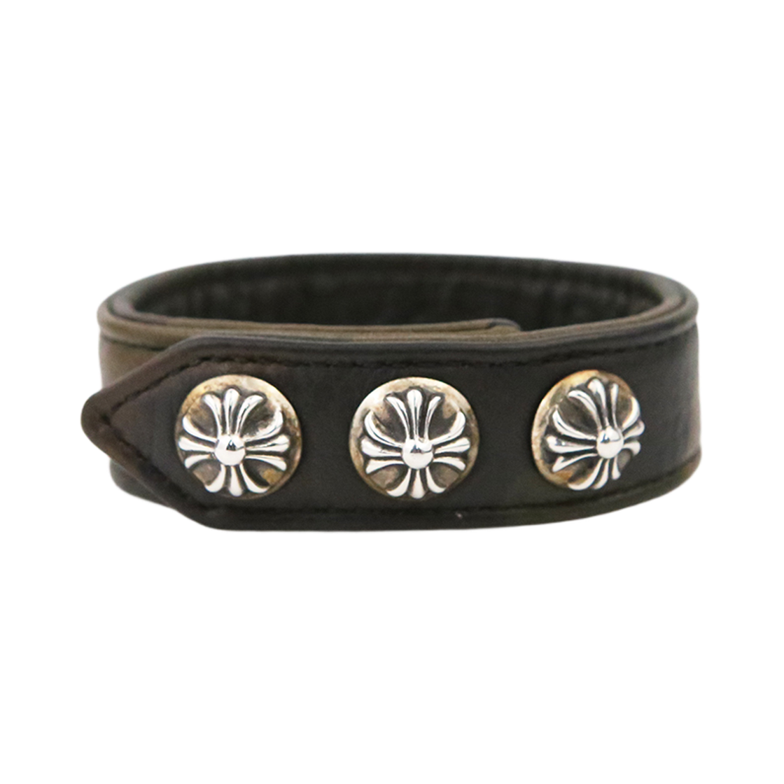2221 Hansroom Chrome Hearts Crossball 3 Button 2 Snap Leather (camo)