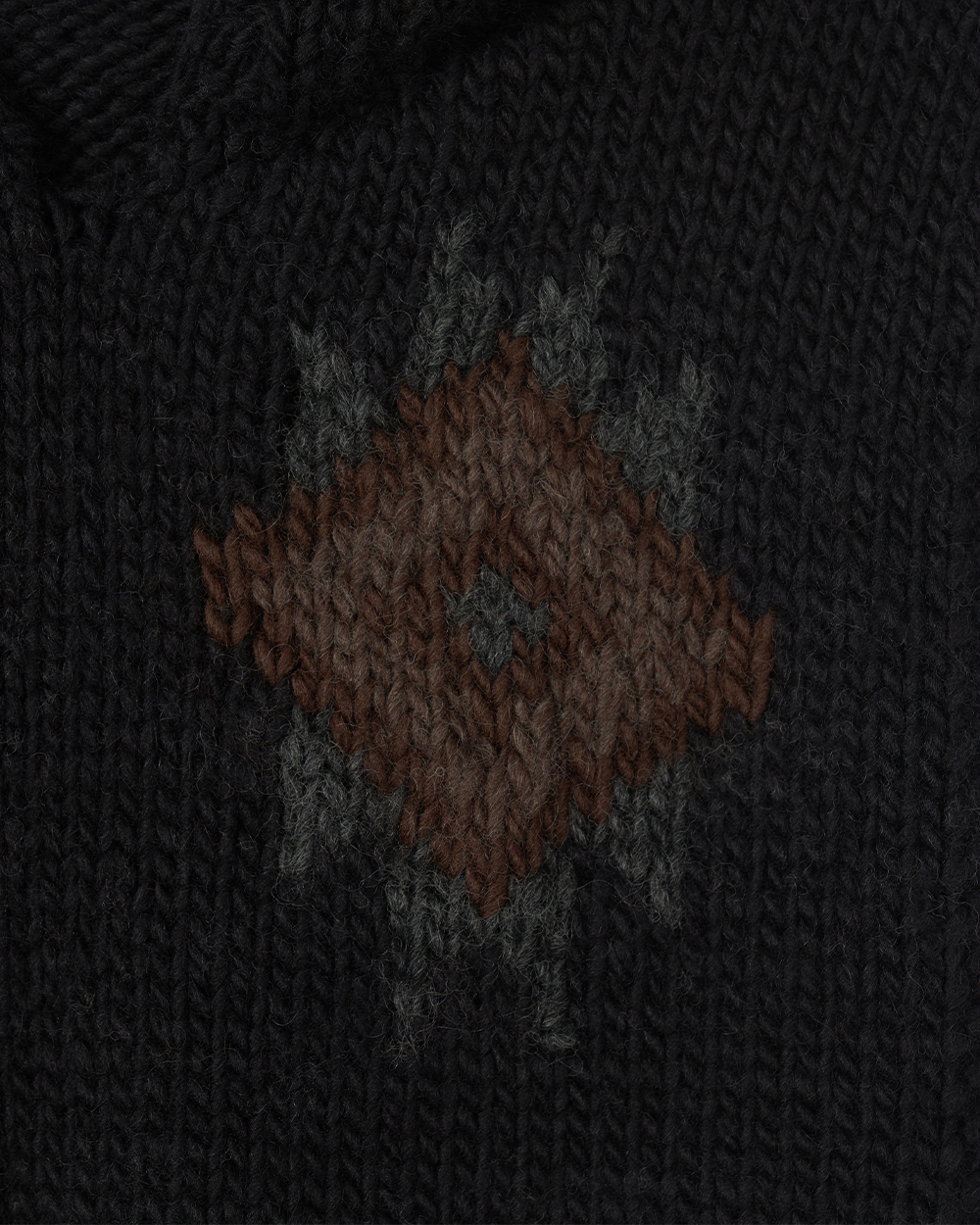 선데이세레머니 네이티브 울 핸드 니트 후디 베스트 - 블랙(Sunday Ceremony Native Wool Hand Knit Hoodie Vest - Black) - 3
