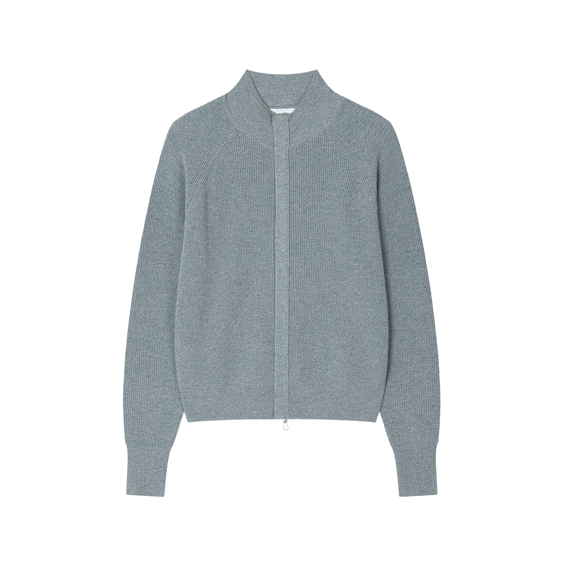 WVNS26322 Waviness Placket Full-Zip Knit Cotton Candy