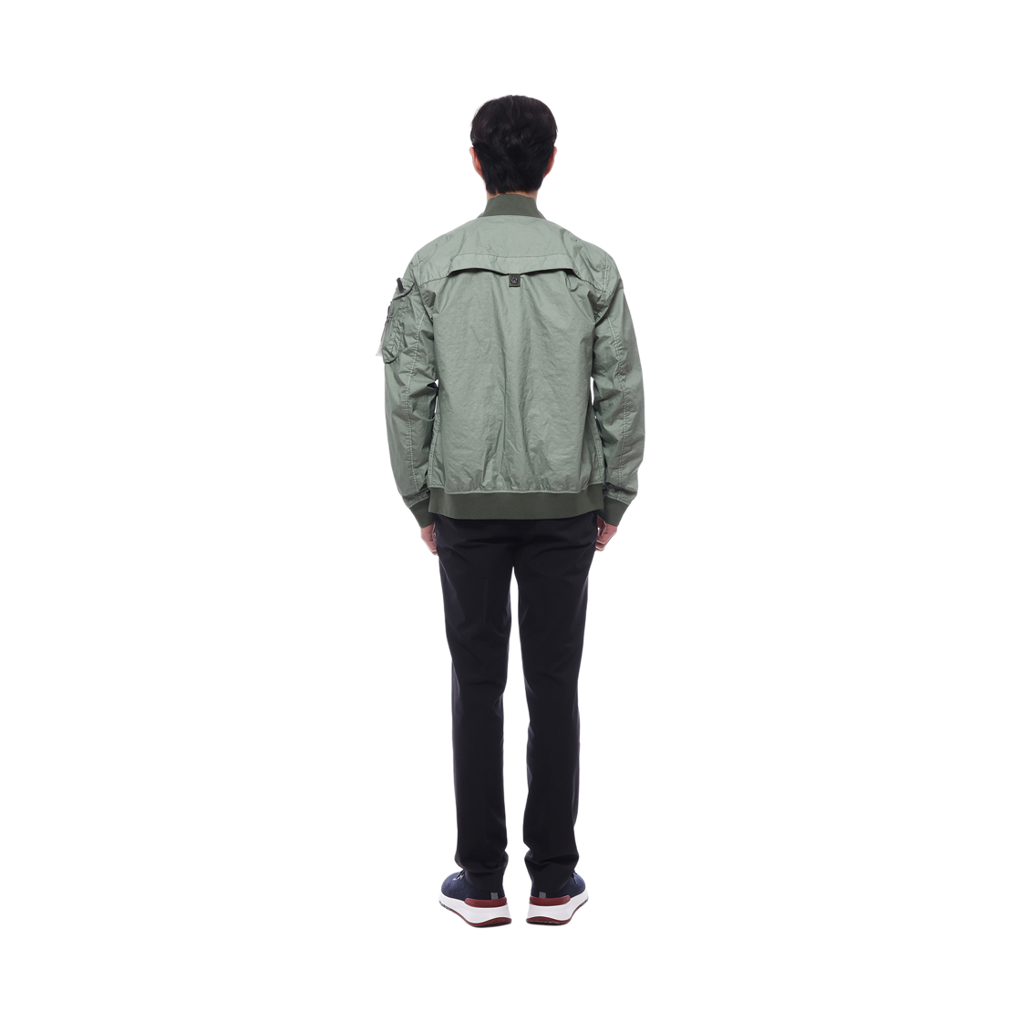 [15% 쿠폰] 스톤 아일랜드 4100004 멤브라나 3L TC 브리더블 앤 워터-레지스턴트 봄버 자켓 지퍼 세이지 그린 - 25SS([15% 쿠폰] Stone Island 4100004 Membrana 3L TC Breathable and Water-Resistant Bomber Jacket with Zipper Sage Green - 25SS) - 5