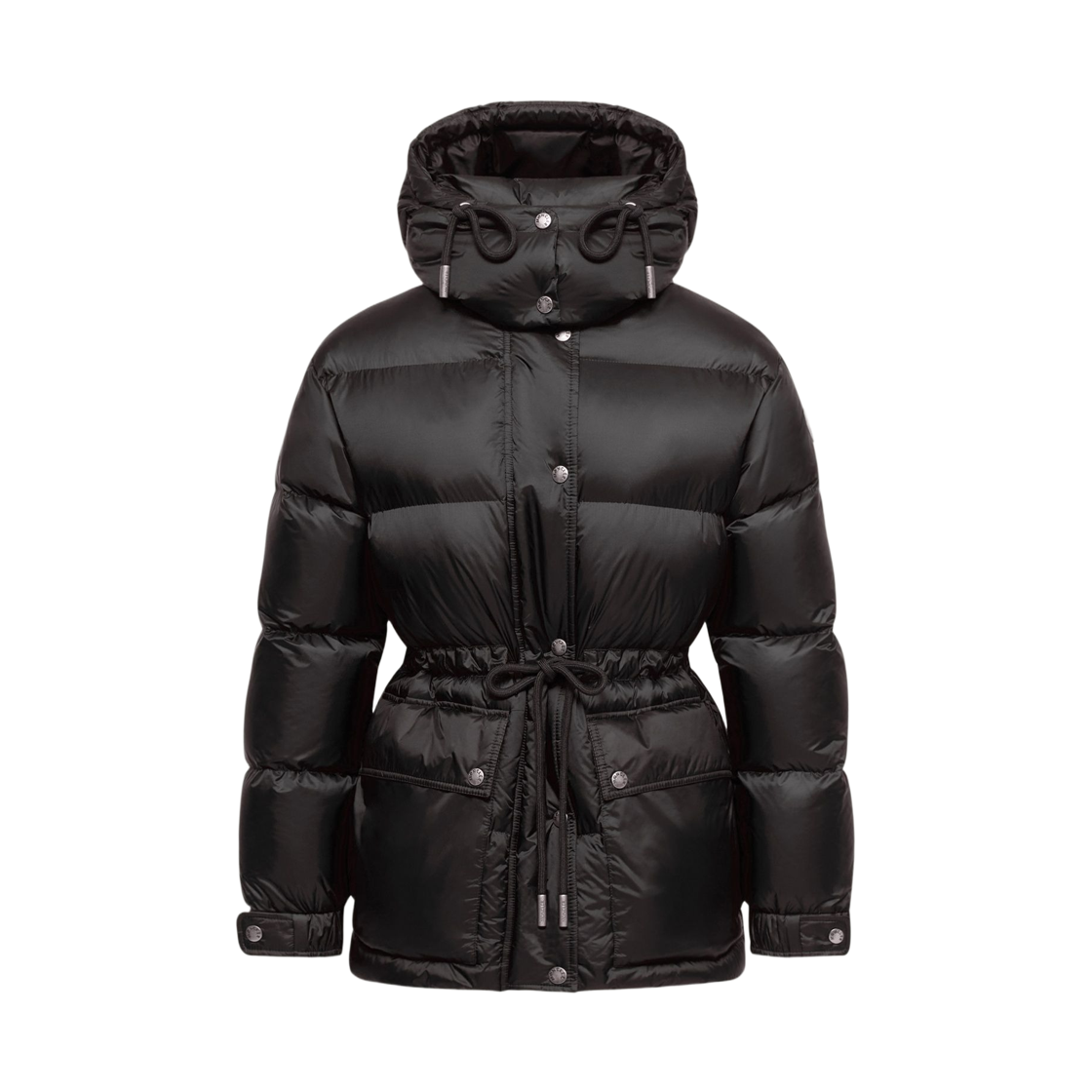 L2-093-1A00115-597YF-999 (W) Moncler Sesie Hooded Mid-Length Down Jacket Black - 26FW