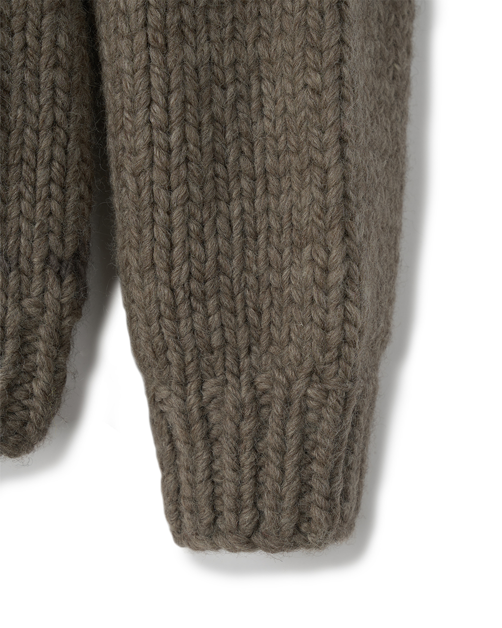선데이세레머니 네이티브 울 핸드 니트 코위찬 - 오트밀(Sunday Ceremony Native Wool Hand Knit Cowichan - Oatmeal) - 5