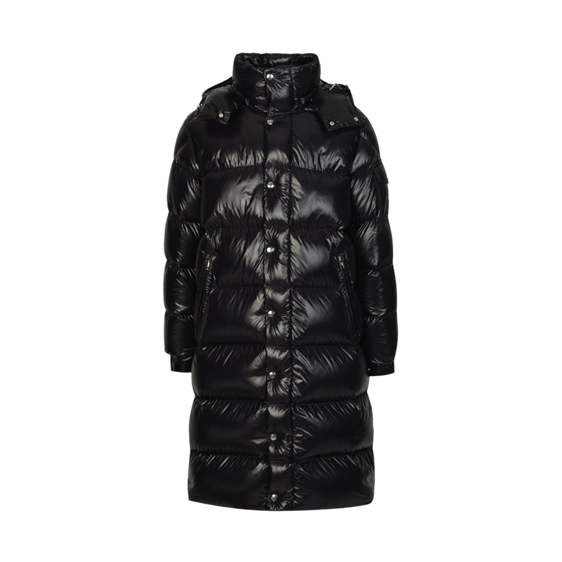 1C000 06 C0081 999 [15% 쿠폰] Moncler Hanoverian Logo Patch Long Down Jacket Black - 25FW