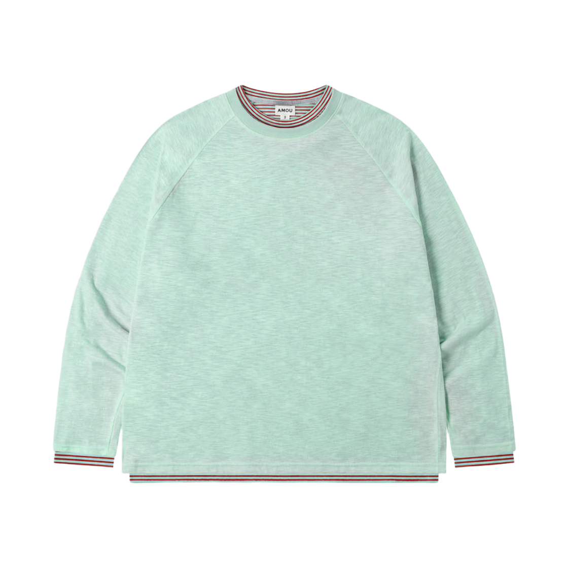 아모우 레이어드 롱 슬리브 민트(AMOU Layered Long Sleeve Mint)