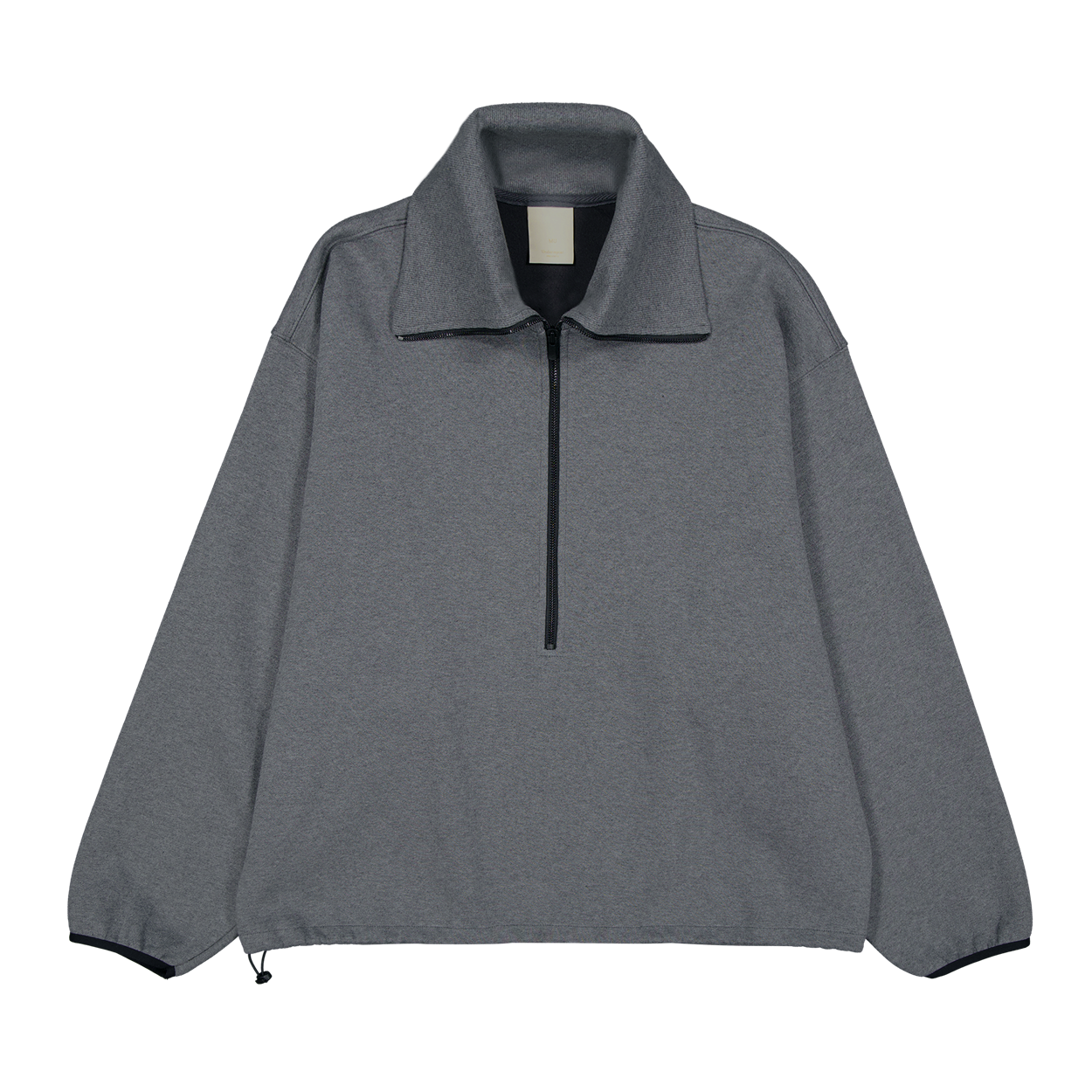 언더마이카 무.212 클래식 로고 하프집 아노락 차콜(Undermycar Mu.212 Classic Logo Half-Zip Anorak Charcoal)