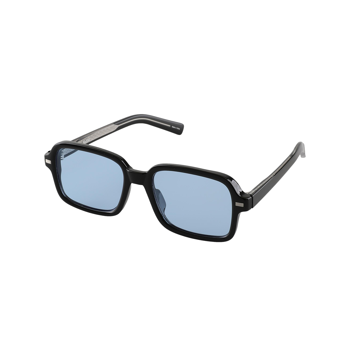 투디터 OE 틴트 패션 사각 뿔테 빅사이즈 자외선차단 선글라스 C3 블루틴트(2DITOR OE Tint Fashion Square Horn-Rim Big Size UV-Blocking Sun Glass C3 Blue Tint)