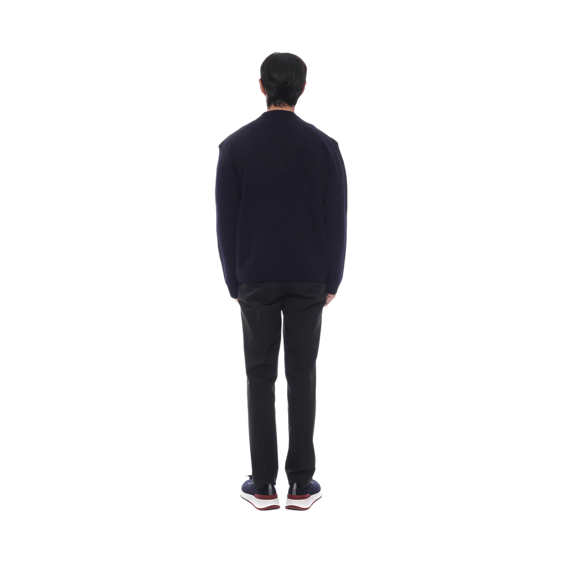 [15% 쿠폰] 메종 키츠네 폭스 헤드 램스울 컴포트 가디건 클래식 네이비([15% 쿠폰] Maison Kitsune Fox Head Lambswool Comfort Cardigan Classic Navy) - 5
