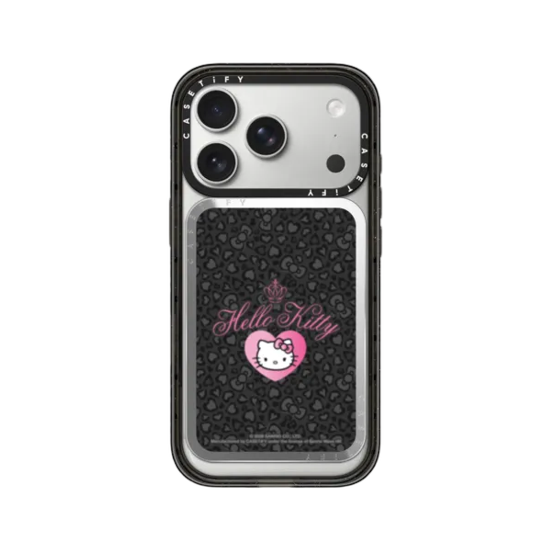 - Casetify x Hello Kitty Wild Black Leopard Mirror Snappy MagSafe Cardholder Stand