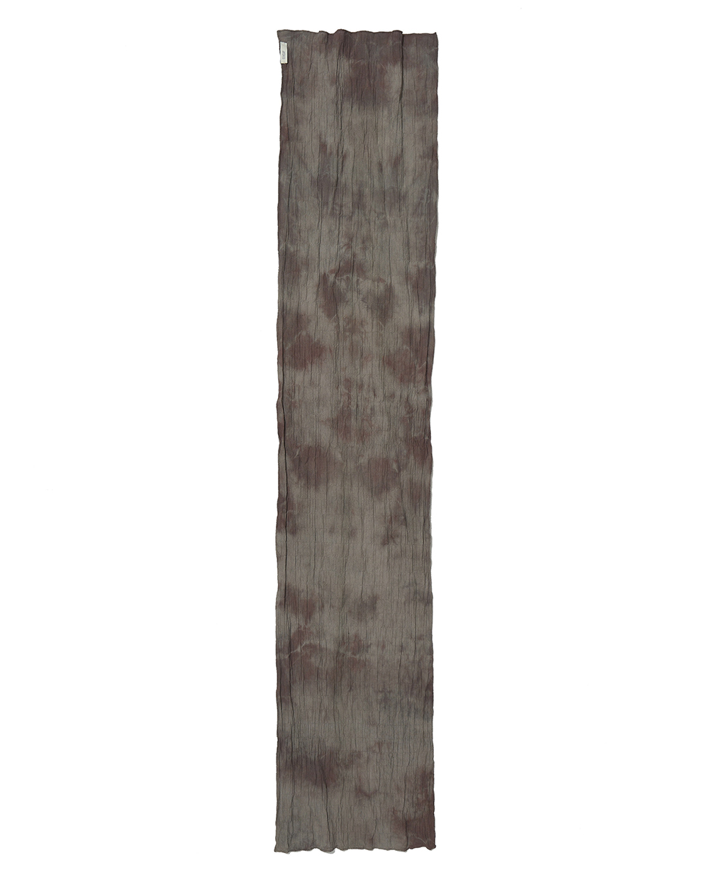 선데이세레머니 내추럴 다이드 링클 스카프 - 브라운(Sunday Ceremony Natural Dyed Wrinkle Scarf - Brown) - 2