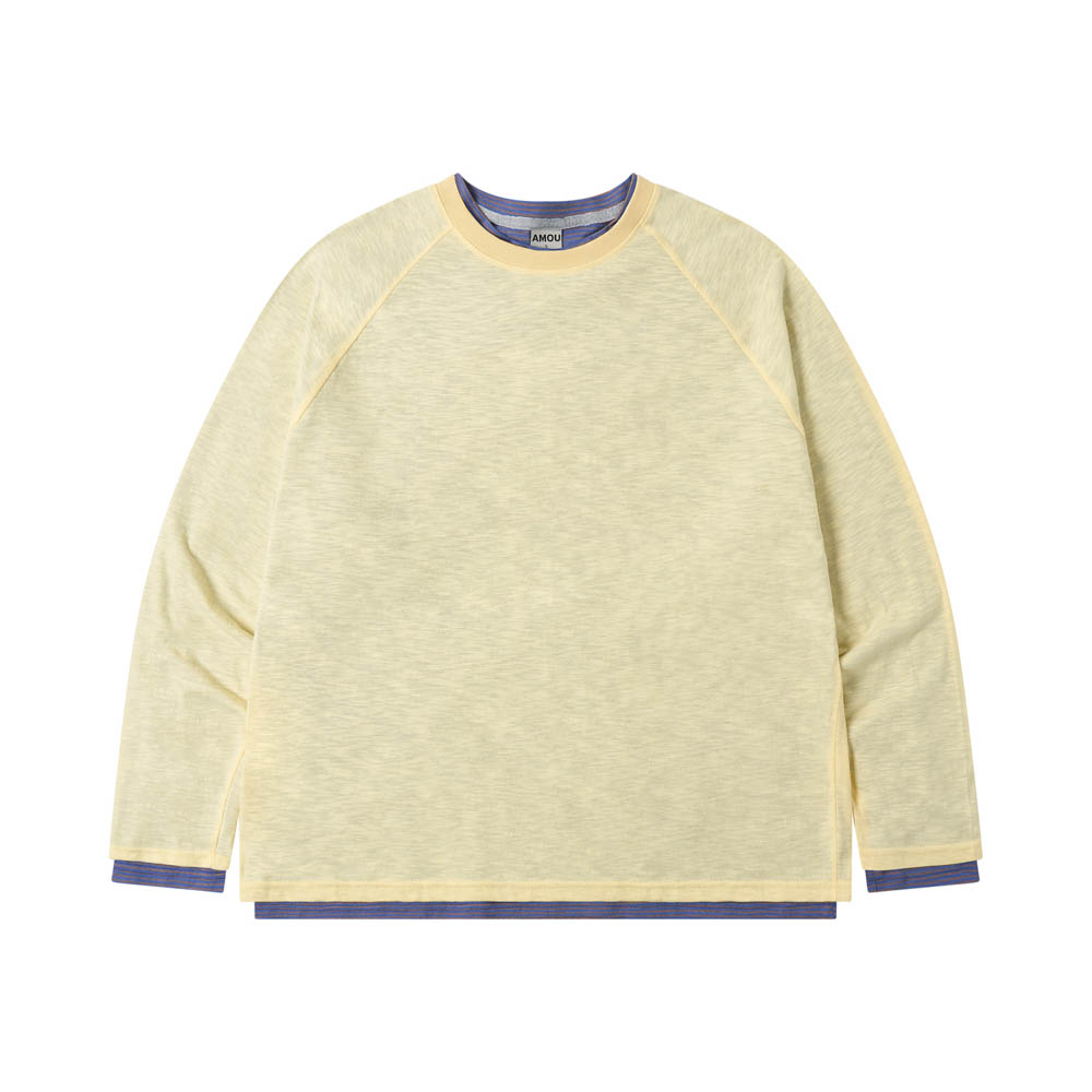 아모우 레이어드 롱 슬리브 레몬(AMOU Layered Long Sleeve Lemon) - 2