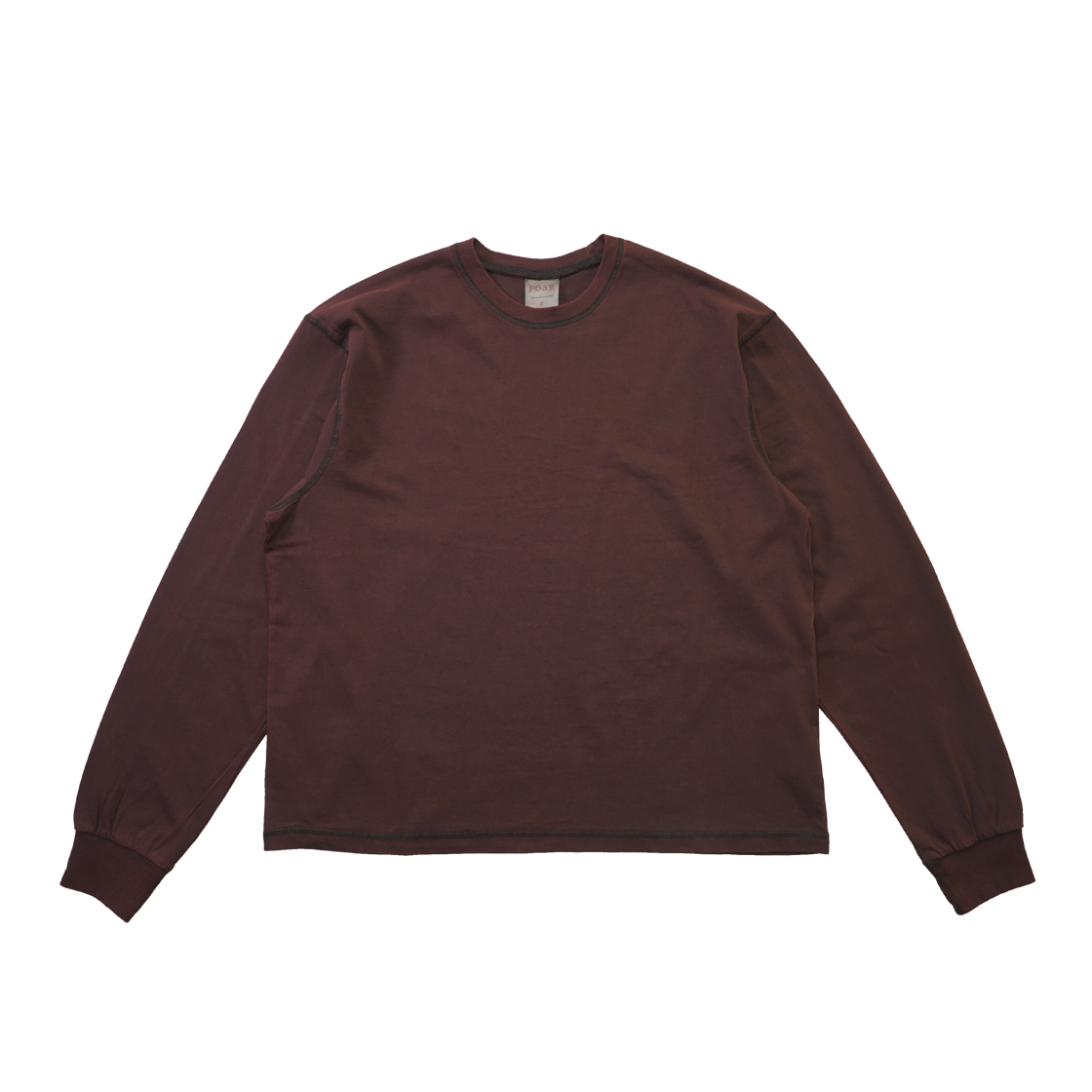 P26FWTE001-01-BUR POSR Chase Ls Tee Burgundy