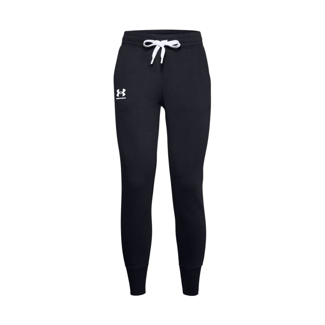 1356416-001 (W) Under Armour River Fleece Jogger Pants Black White