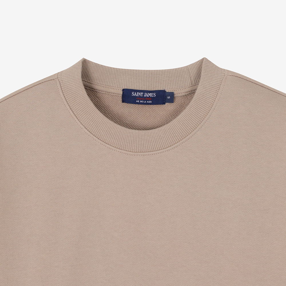 세인트제임스 26FW 뉴컬러 봉봉 엘보 패치 스웻셔츠 BEG ASJU2G3KR74-BEG(Saint James Bon Bon Elbow Patch BEG) - 4