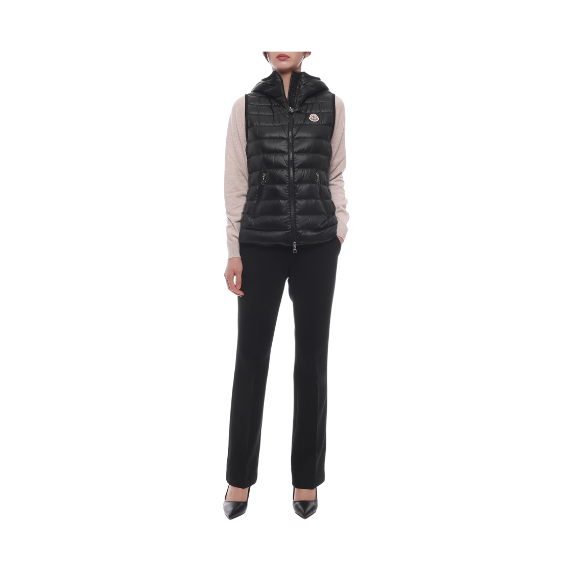 [15% 쿠폰] (W) 몽클레르 글리코세 후드 다운 베스트 블랙 - 26SS([15% 쿠폰] (W) Moncler Glycosse Hooded Down Vest Black - 26SS) - 3