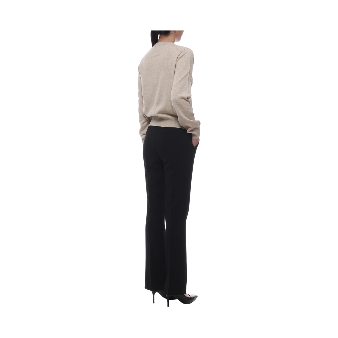 [15% 쿠폰] (W) 메종 키츠네 베이비 폭스 메리노 레귤러 가디건 라이트 베이지 멜란지([15% 쿠폰] (W) Maison Kitsune Baby Fox Merino Regular Cardigan Light Beige Melange) - 6