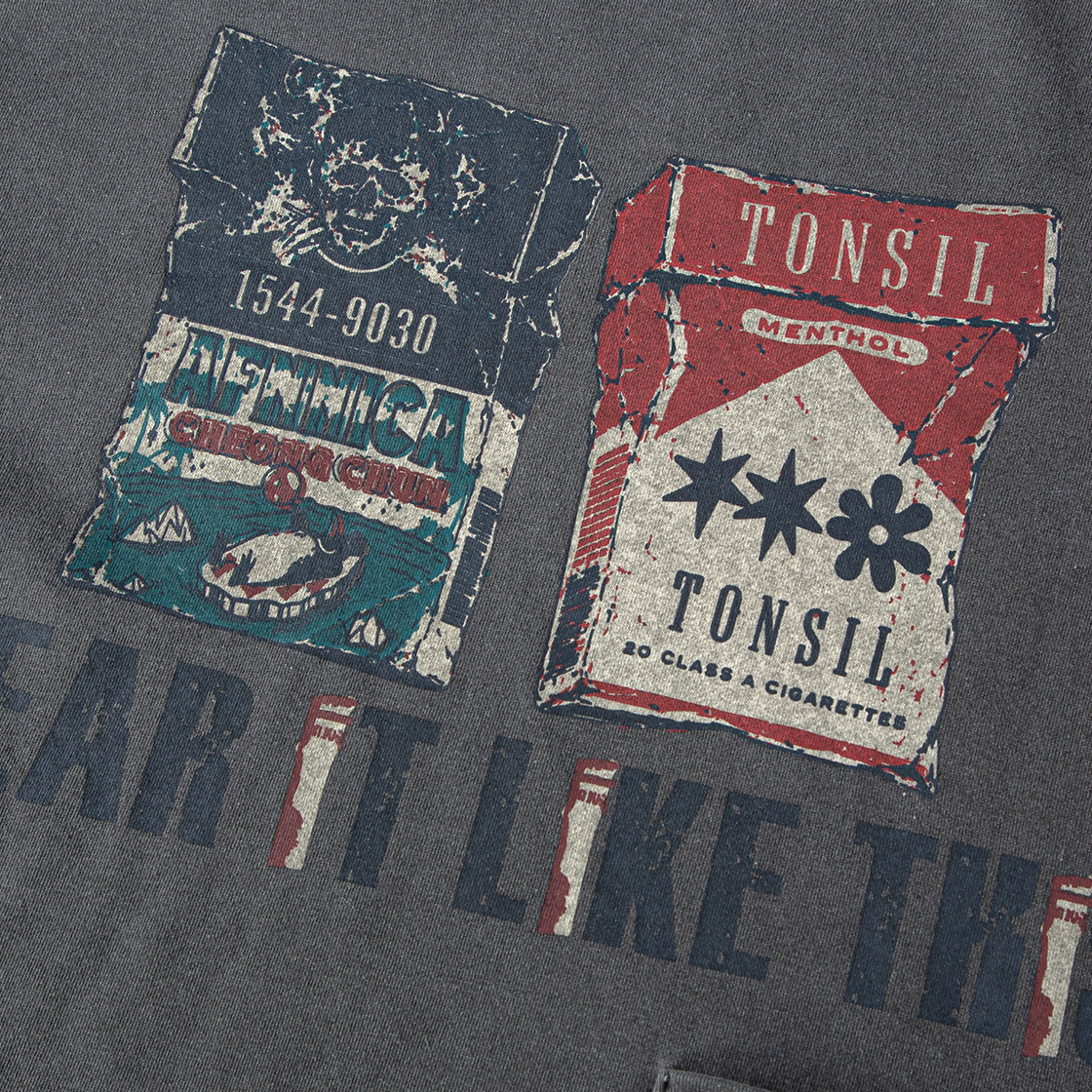 톤슬 19세 미만 클릭 금지 그래픽 크롭 롱슬리브(TONSIL Graphic Cropped Long Sleeve Over 19 Only) - 4